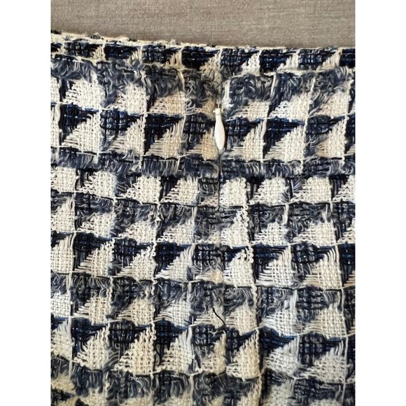 Loft Skirt Womens 2‎ Black White Check  Rear Zip Pencil Ladies. - Picture 4 of 9